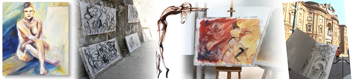 Impressie van schilderen in Italie-Anita Gaasbeek