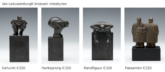 Jan Leeuwenburgh miniaturen in brons