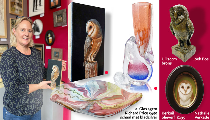 Lente-expositie 2024 Galerie De Hollandsche Maagd - uiltjes en glas